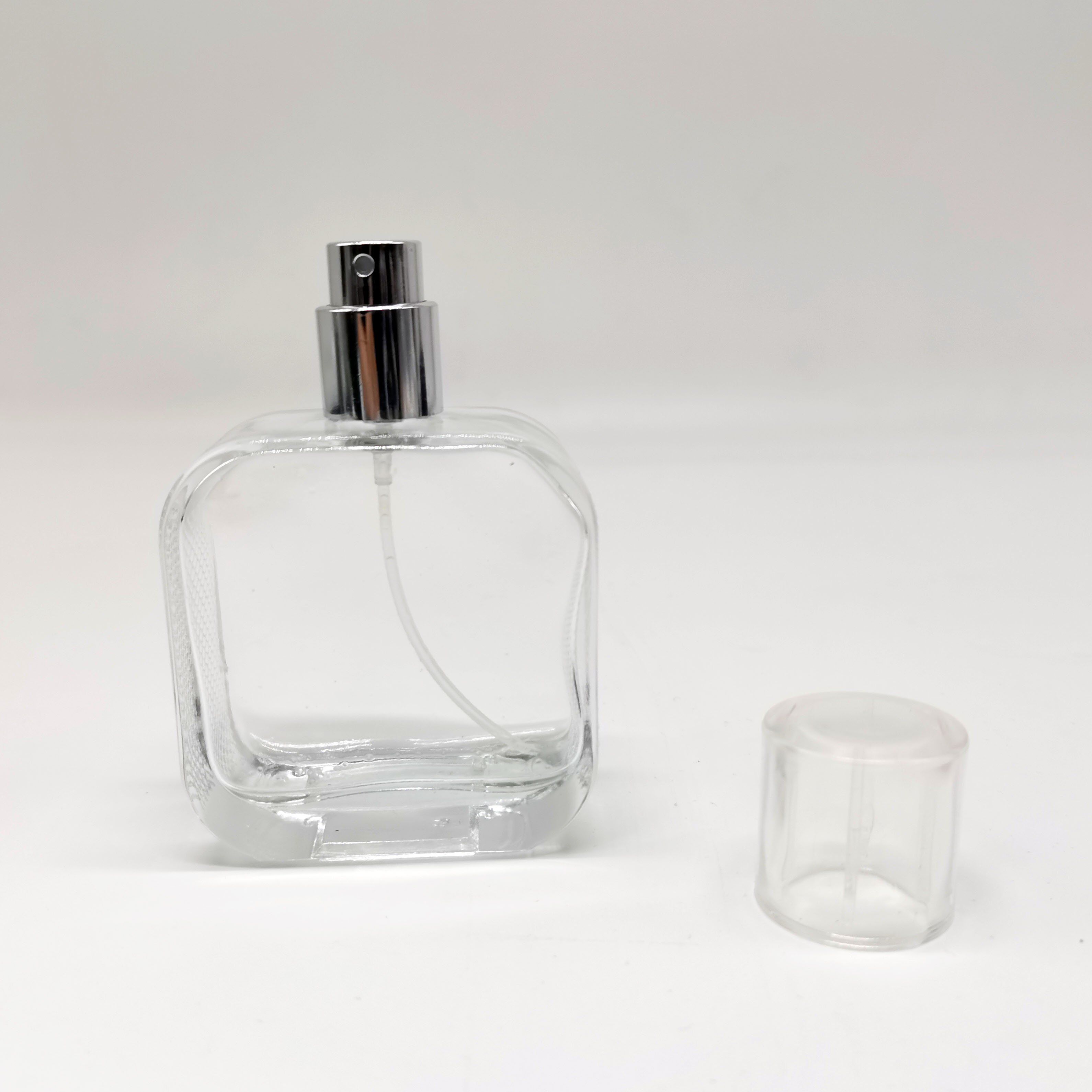 HOMAY luxury empty 50ml crocodile perfume glass bottle with fine mist spray pump
