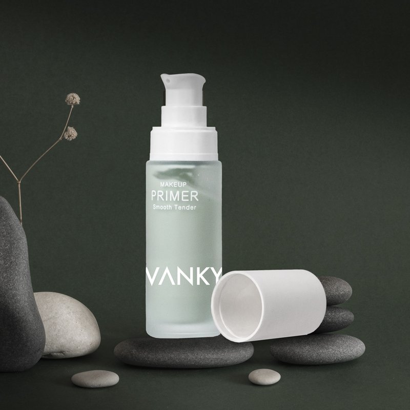 Luxury Green Empty 30ml Pump Liquid Serum Lotion Foundation Frosted Glass Bottles For Cosmetics