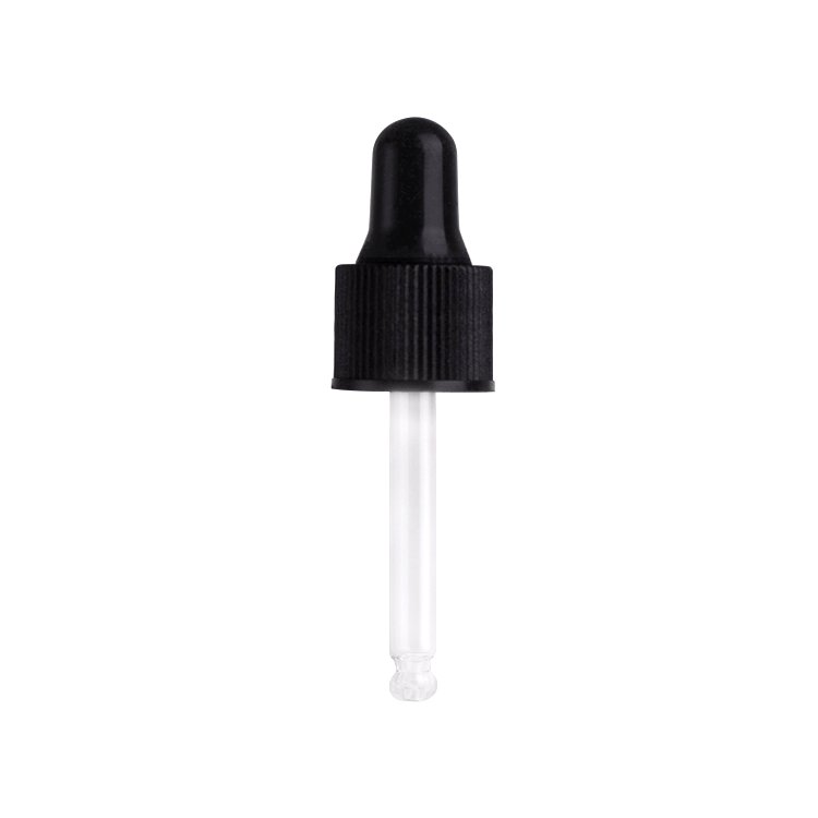 Popular tube glass bottle with custom color dropper 4ml empty sample packaging bottles for skincare serum
