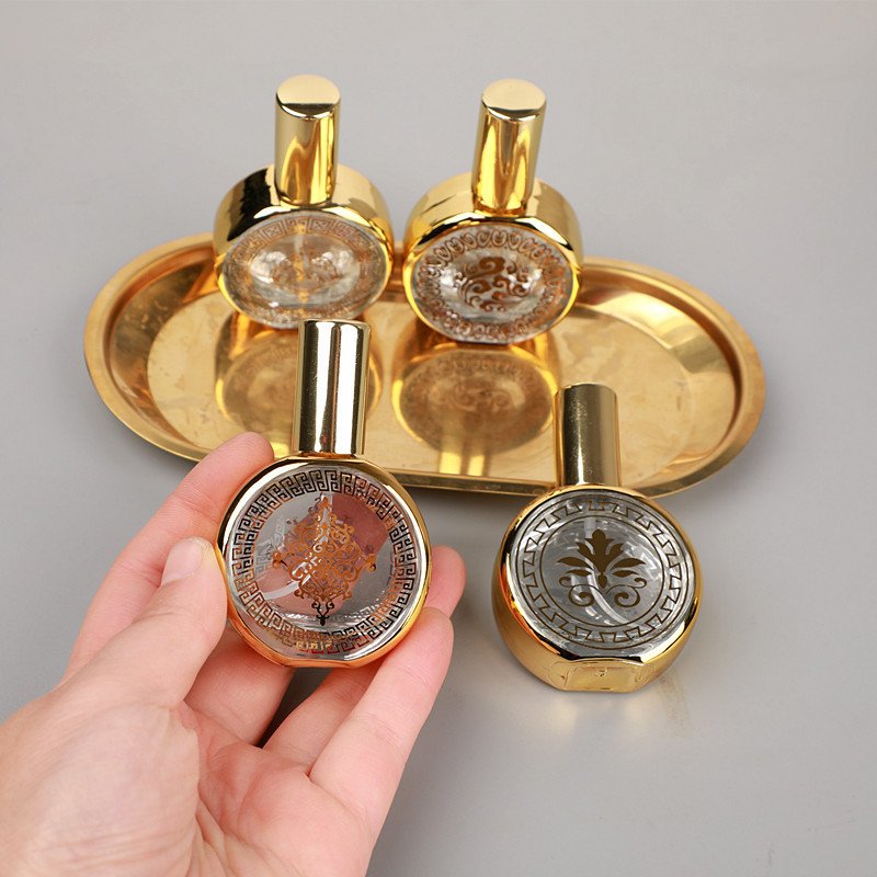 Wholesale Luxury 15ml Gilding Perfume Bottle Portable Perfume Spray Refillable Empty Glass Perfume Bottle