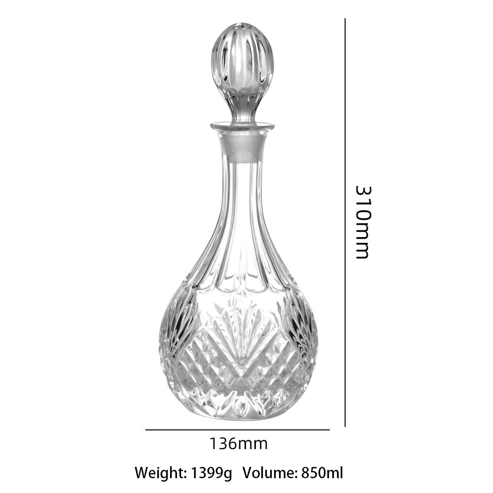 High Quality Custom Whiskey Glass Bottle Cork 500ml 750ml 1000ml Liquor Empty Glass Bottle For Whiskey
