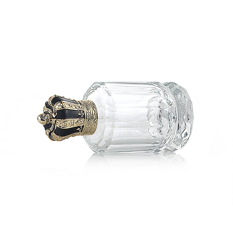 Luxury Crown Cap 100ml Empty Perfume Glass Bottles Arabic Perfume Scent Bottle For Fragrances Glass Bottle Manufacturer