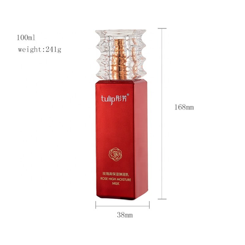 glass bottle for cosmetics liquid package cosmetics essence milk pump glass spray bottle costumes product bottle