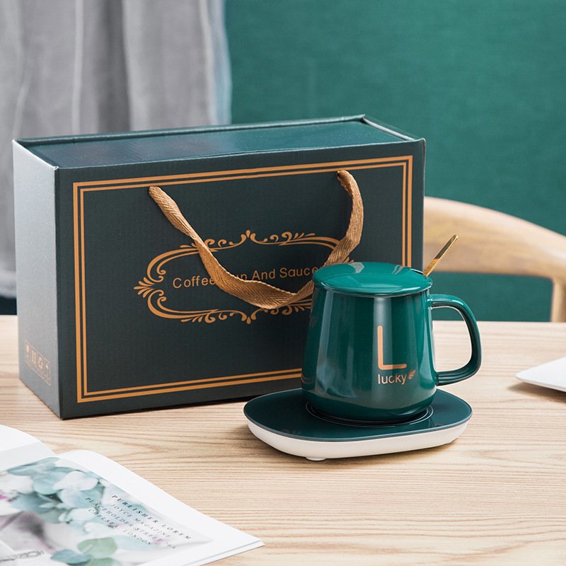 New Nice liner creative water Heating mug simple department store student cup advertising gift thermos bottle set