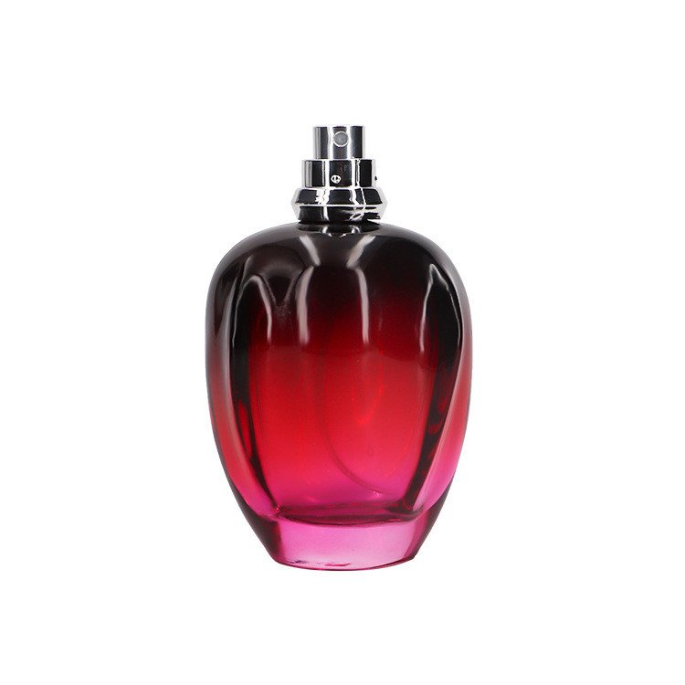 Wine red color empty 100ml 100 ml glass bottle perfume
