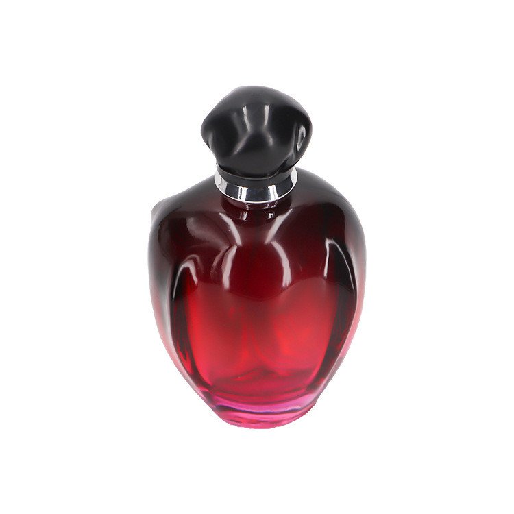 Wine red color empty 100ml 100 ml glass bottle perfume
