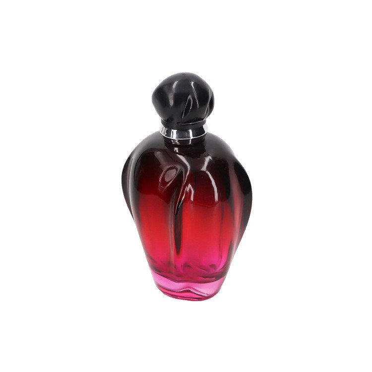 Wine red color empty 100ml 100 ml glass bottle perfume