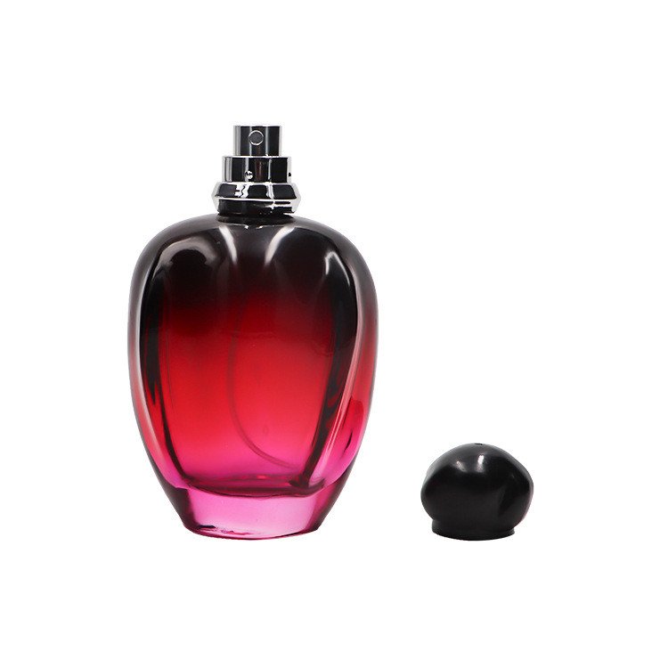 Wine red color empty 100ml 100 ml glass bottle perfume
