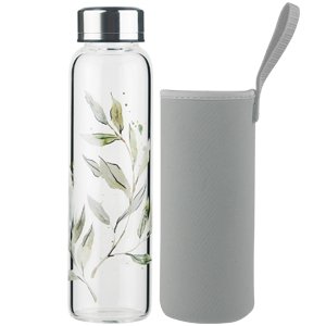 Wholesale Glass Water Bottle With 304 Stainless Steel Cap High Borosilicate Glass Glass Bottle