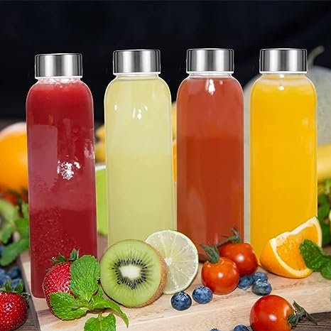 Wholesale Glass Water Bottle With 304 Stainless Steel Cap High Borosilicate Glass Glass Bottle