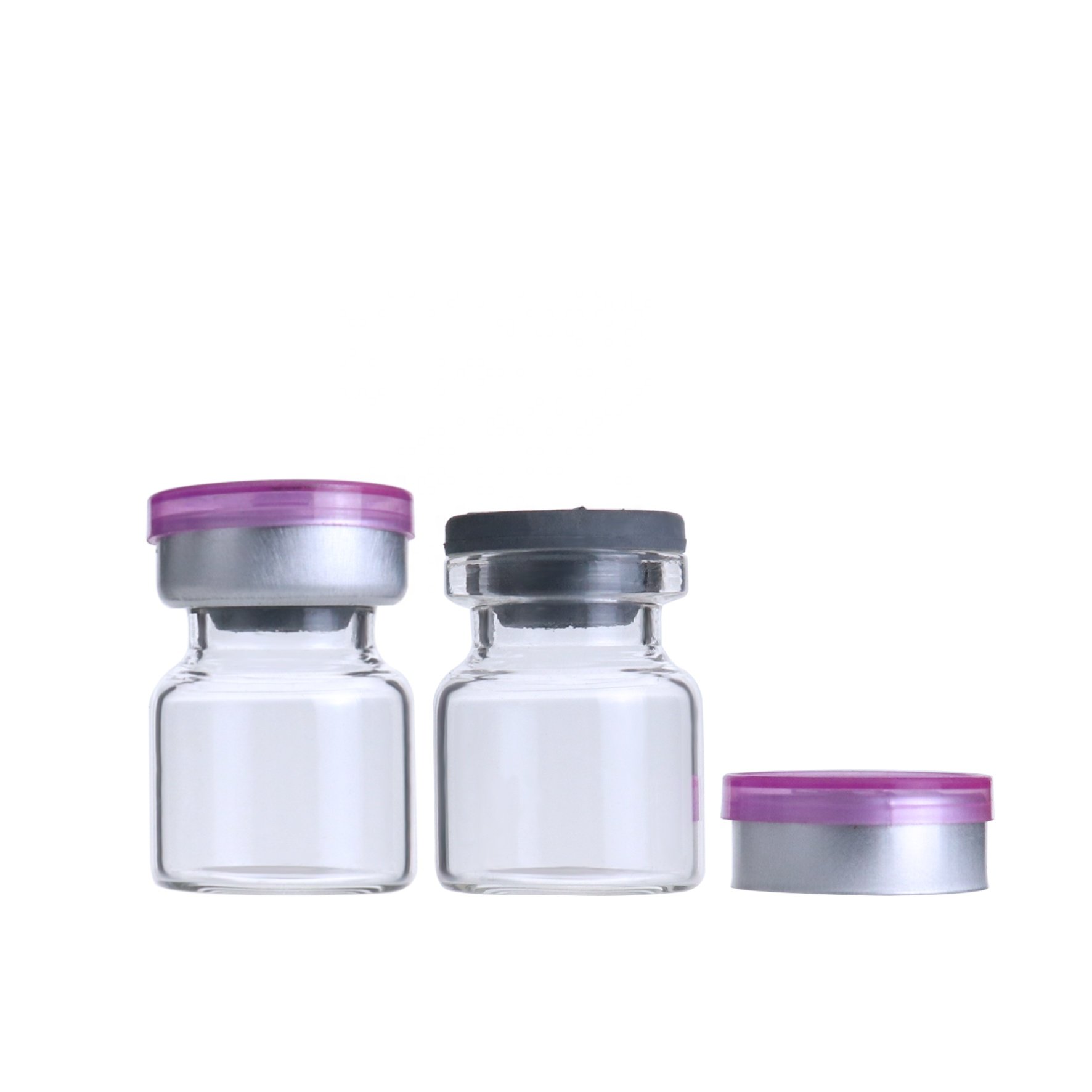 Small disposable glass mini clear serum bottle 4ml pharmaceutical tester bottles