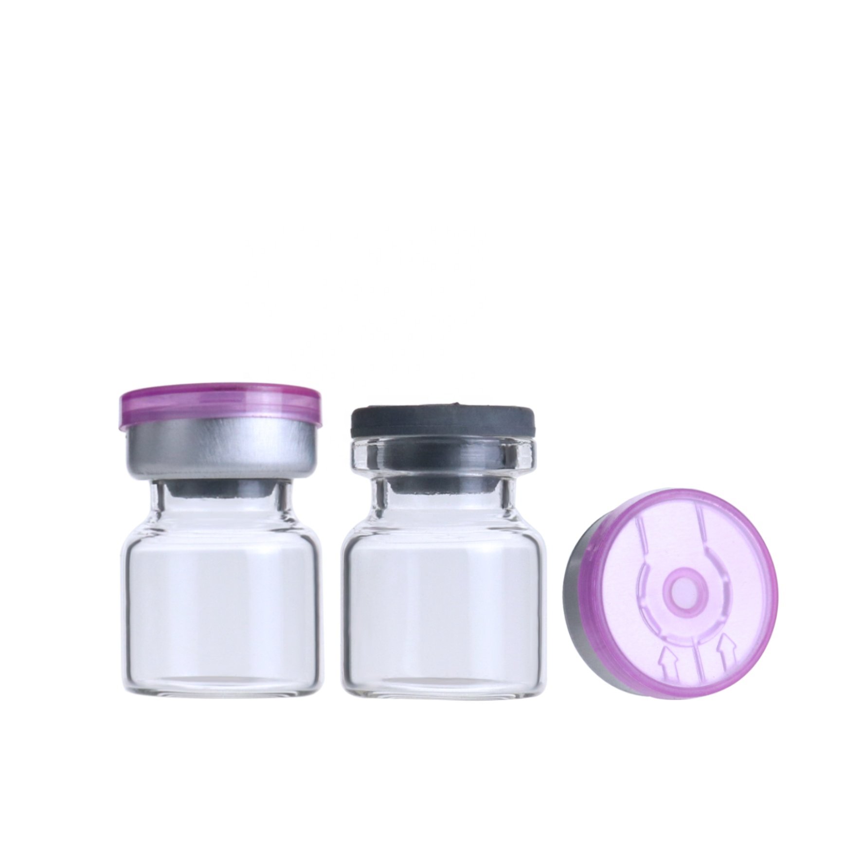 Small disposable glass mini clear serum bottle 4ml pharmaceutical tester bottles