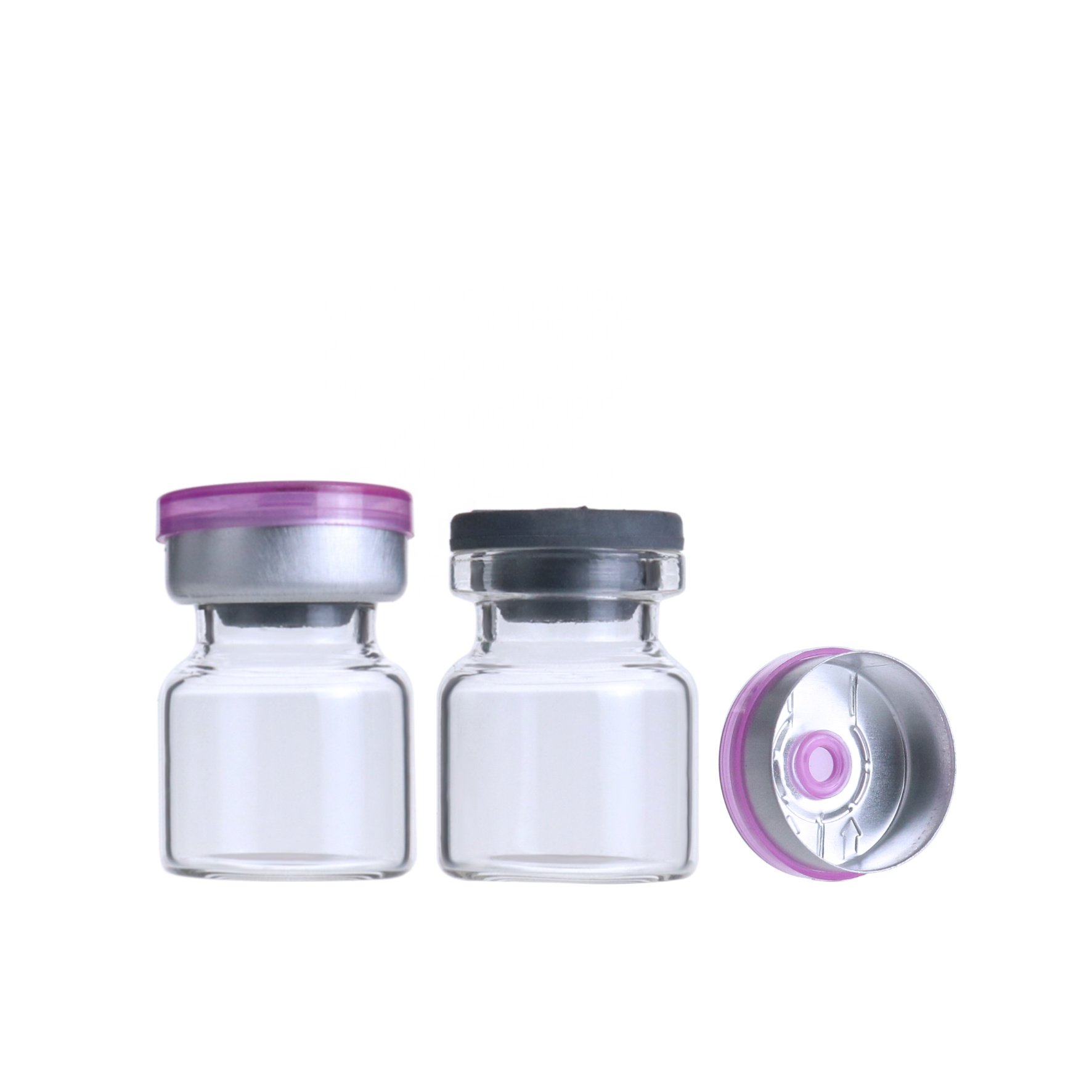Small disposable glass mini clear serum bottle 4ml pharmaceutical tester bottles