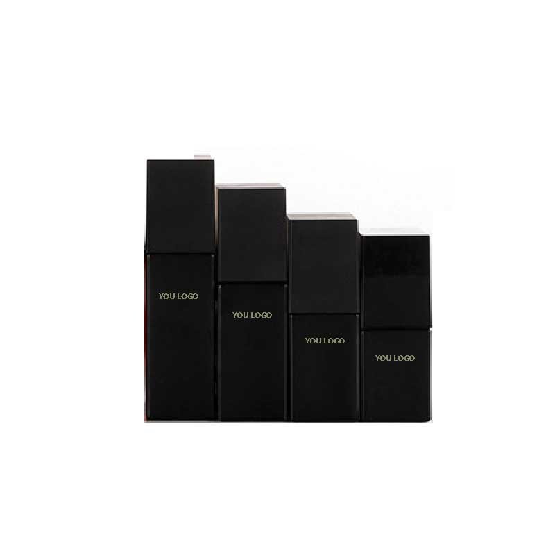 Luxury 15ML 20ML 30ML40ML 50ML Empty Clear Frosted Rectangle Square Glass Lotion Pump Bottle For Liquid Foundation