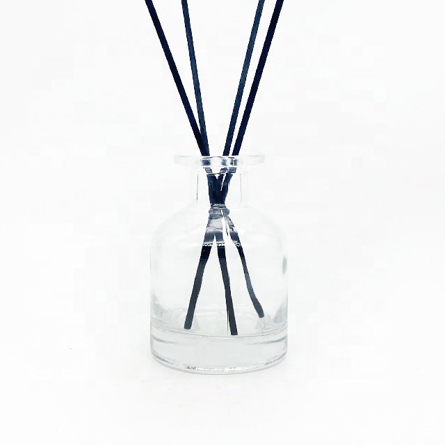 R03 Wholesale 150ml Empty Black Glossy Fragrance Oil Reed Diffuser Bottle