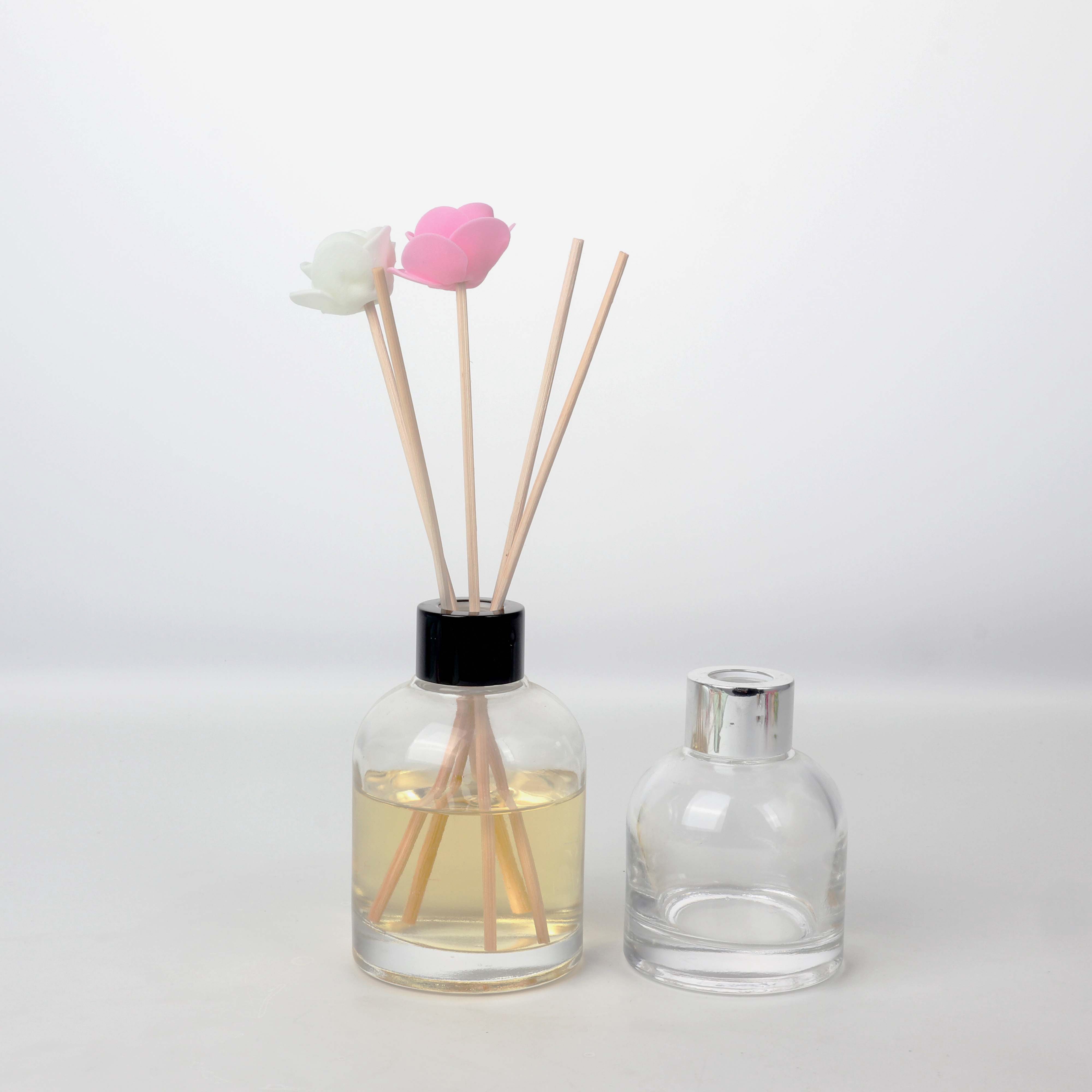 Hot Sale Wholesale Clear Glass Round Shape 100ml 150ml 200ml Reed Diffuser Bottle