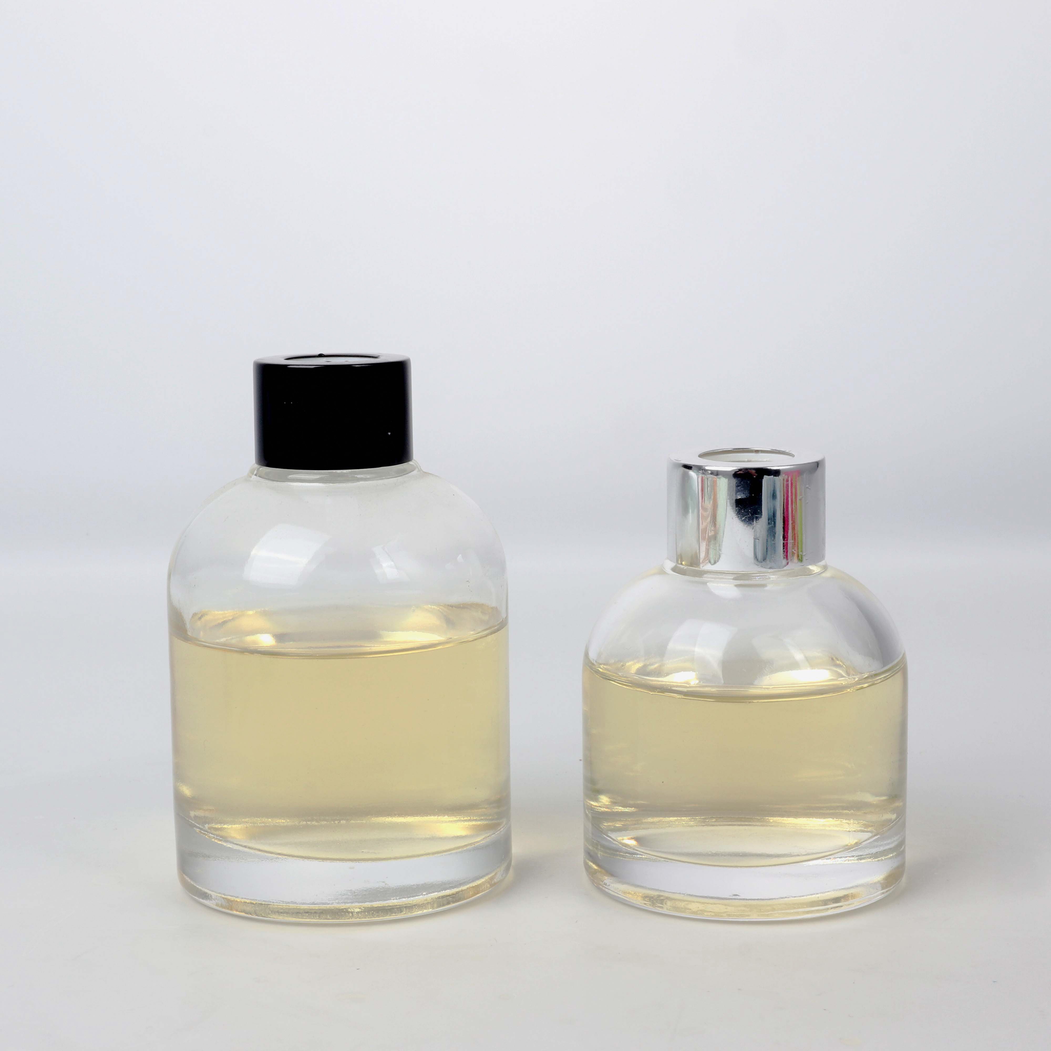 Hot Sale Wholesale Clear Glass Round Shape 100ml 150ml 200ml Reed Diffuser Bottle