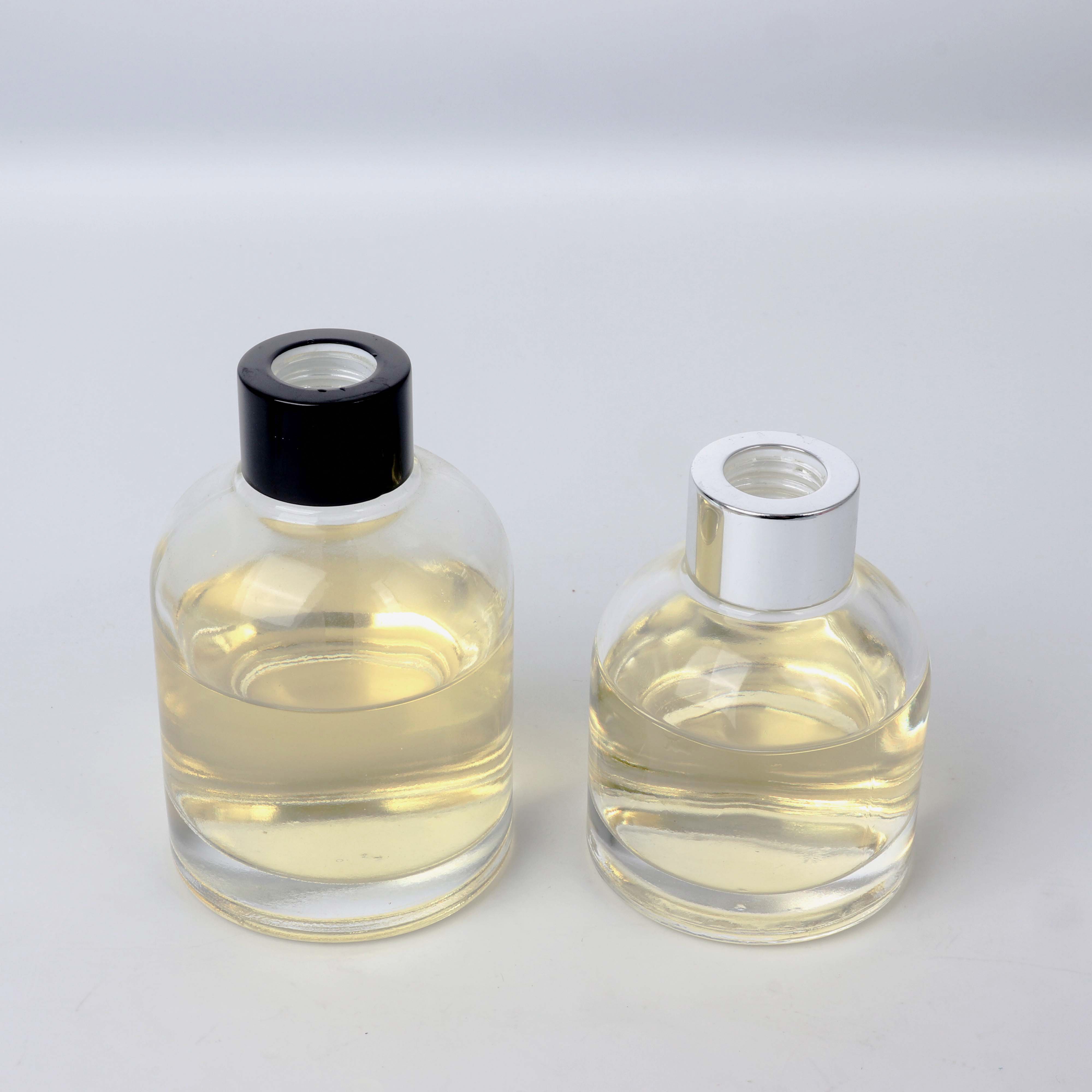Hot Sale Wholesale Clear Glass Round Shape 100ml 150ml 200ml Reed Diffuser Bottle
