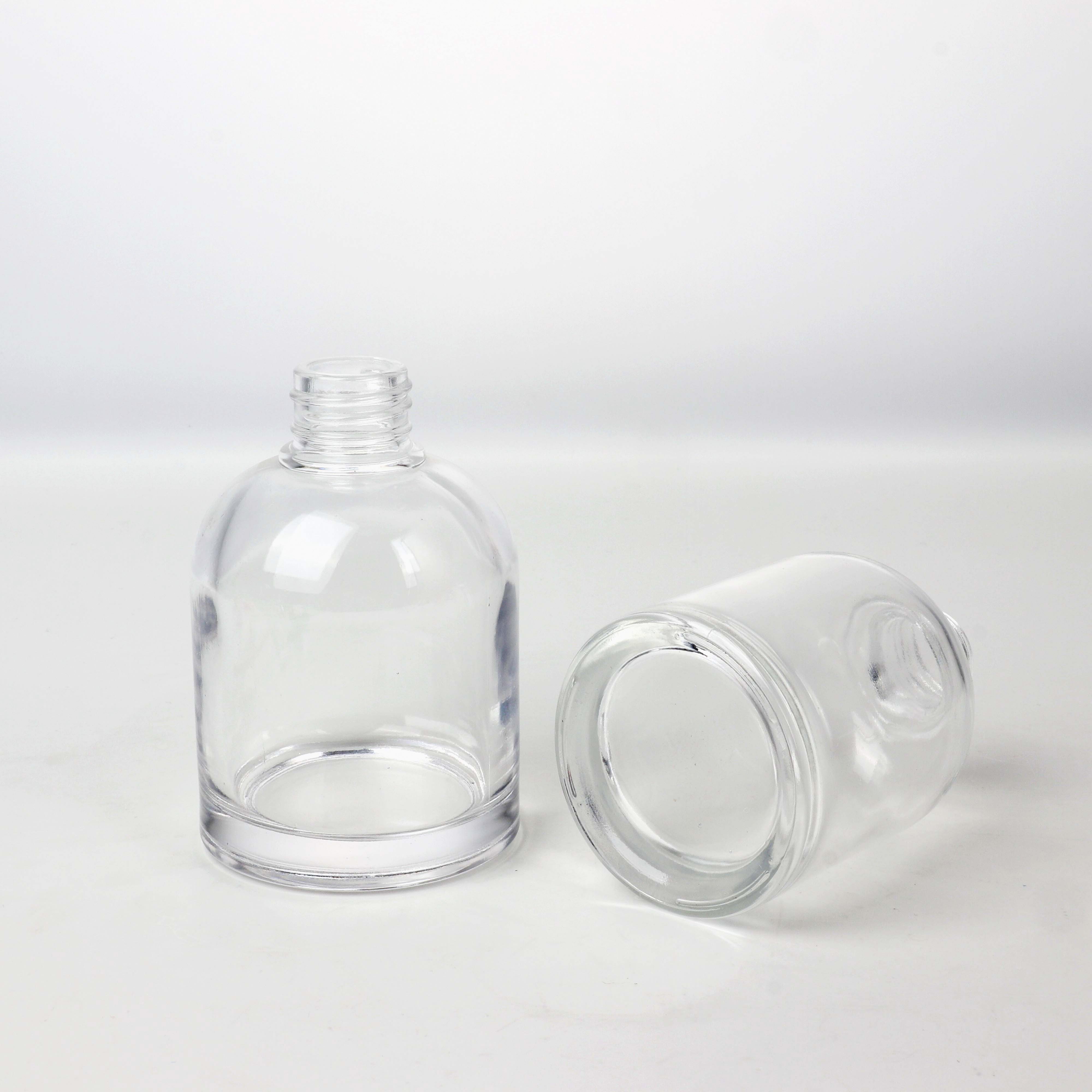 Hot Sale Wholesale Clear Glass Round Shape 100ml 150ml 200ml Reed Diffuser Bottle