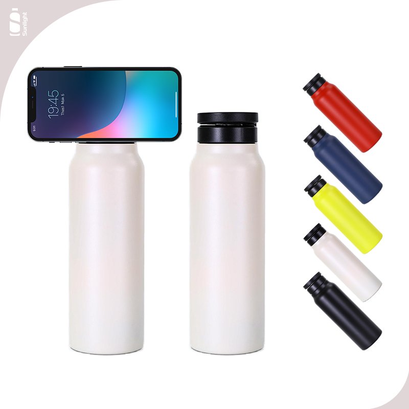 24 oz Insulated Stainless Steel Water Bottle with Straw Spill-Proof and Sustainable Double Insulated Large Water Bottle