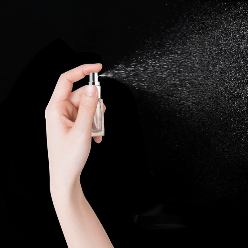 Custom 10ml small refillable empty luxury glass bottle perfume oil spray sample bottle