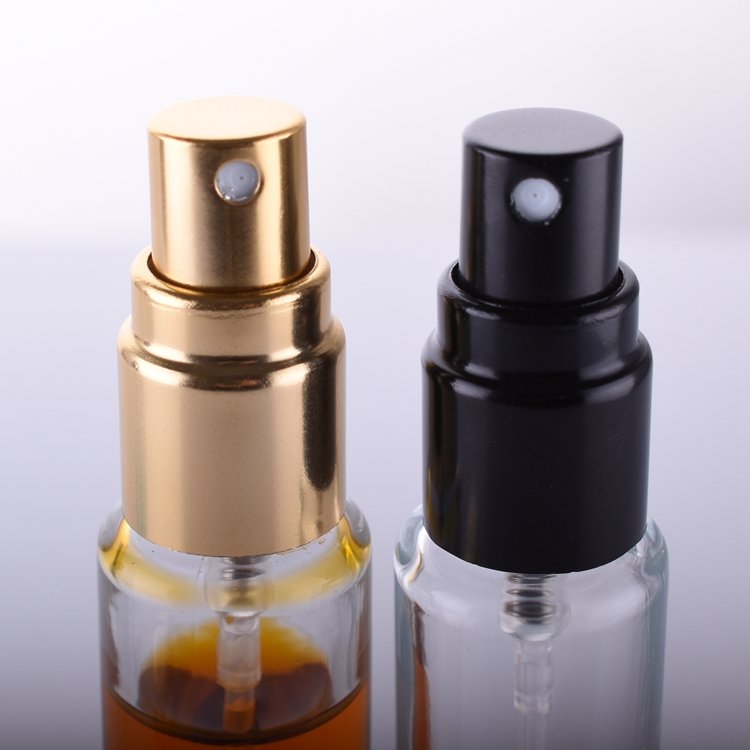 Custom 10ml small refillable empty luxury glass bottle perfume oil spray sample bottle