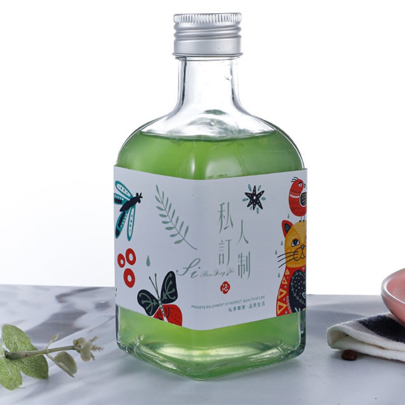 Purchase Empty Fancy Square 500ml 750ml 1000ml Liquor Liqueur Whisky Whiskey Rum Alcohol Resealable Glass Bottle