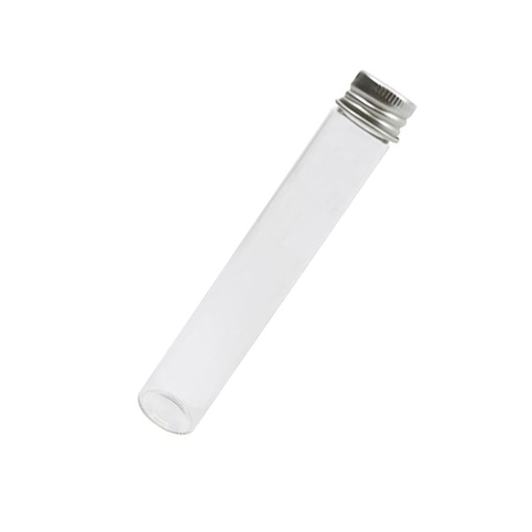 Customized High-quality glass Tube Round bottle With glass Test Tube With Cap