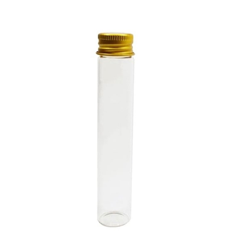 Customized High-quality glass Tube Round bottle With glass Test Tube With Cap