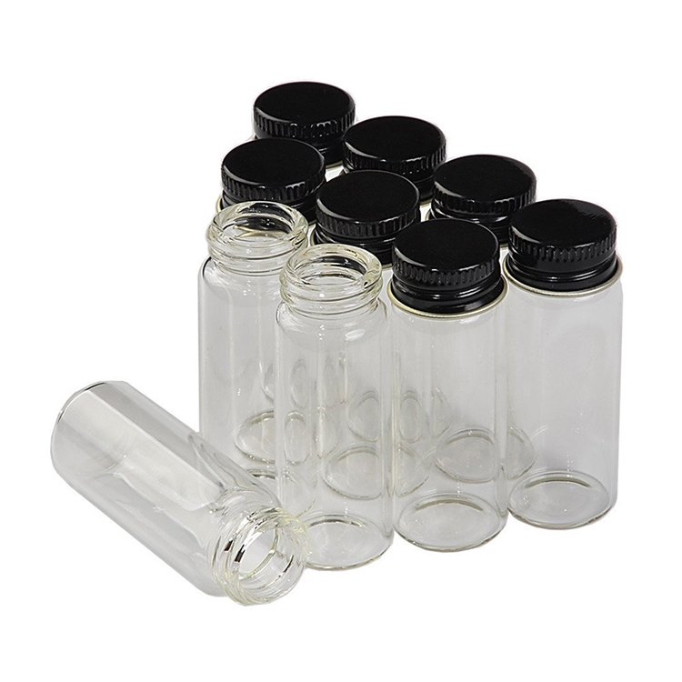 Customized High-quality glass Tube Round bottle With glass Test Tube With Cap