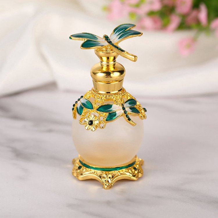 15ml Luxury Arabic Perfume Oil Bottle Empty Perfume Refill Bottle Dubai Fancy Perfume Glass Bottle