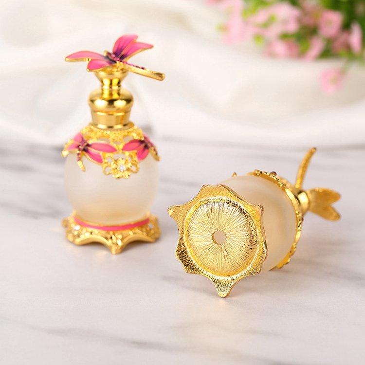 15ml Luxury Arabic Perfume Oil Bottle Empty Perfume Refill Bottle Dubai Fancy Perfume Glass Bottle
