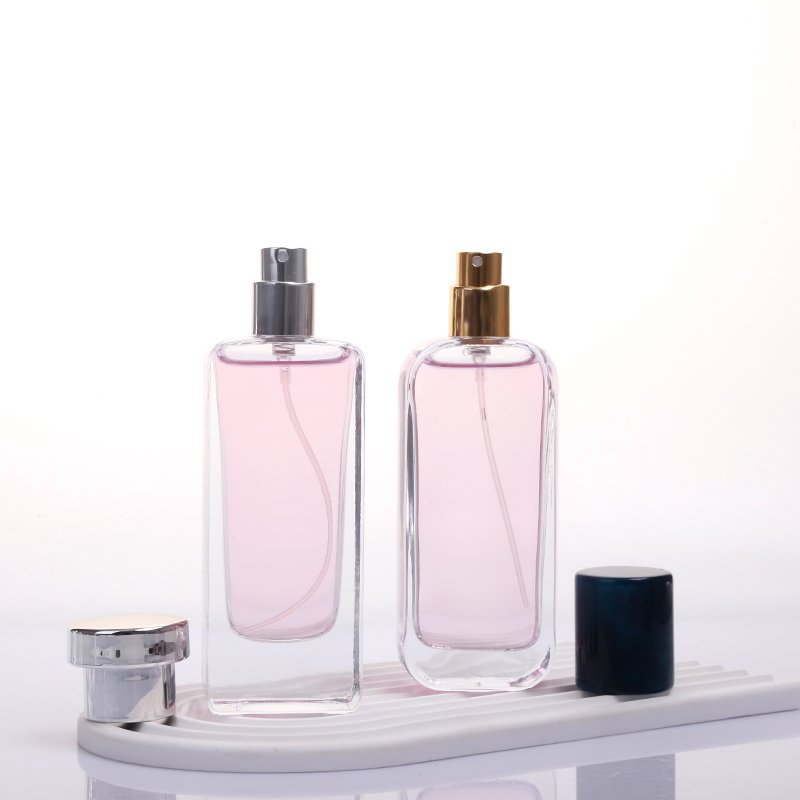 New Design 30Ml 50Ml Luxury Perfume Bottle 50 ml Flat Rectangle Empty Perfume Bottle With Box