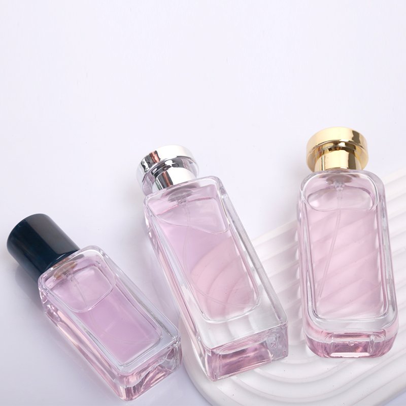 New Design 30Ml 50Ml Luxury Perfume Bottle 50 ml Flat Rectangle Empty Perfume Bottle With Box