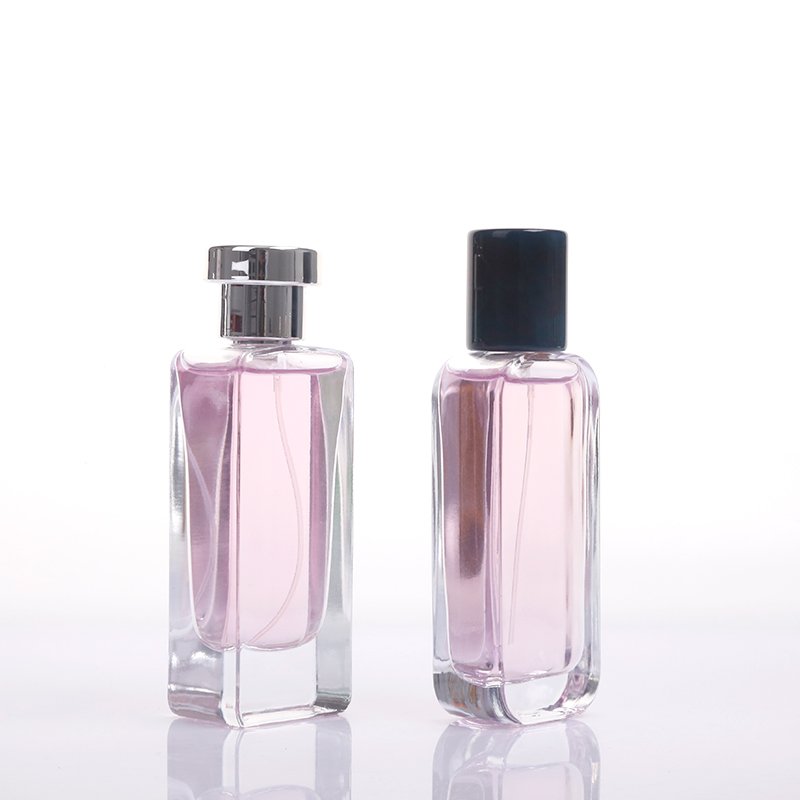 New Design 30Ml 50Ml Luxury Perfume Bottle 50 ml Flat Rectangle Empty Perfume Bottle With Box