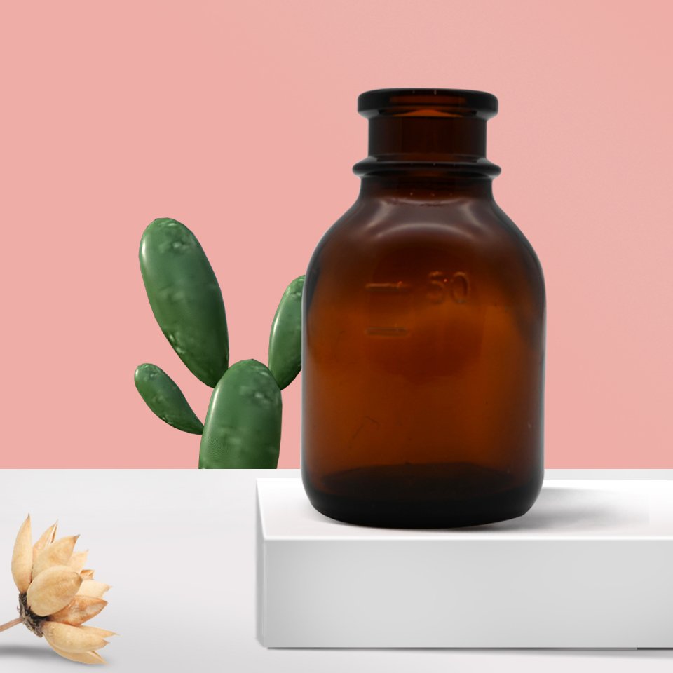 50ml Brown Medicated infusion Bottle Pharmaceutical Glass bottle
