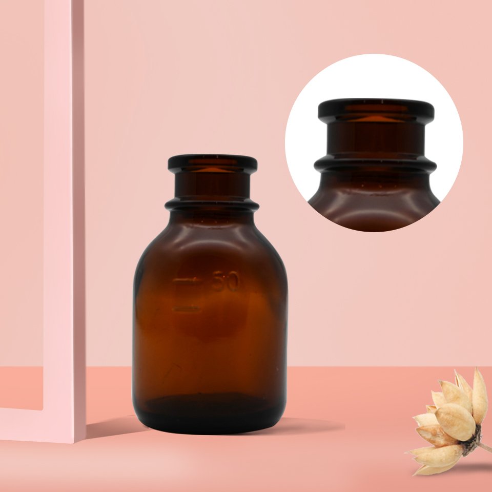50ml Brown Medicated infusion Bottle Pharmaceutical Glass bottle