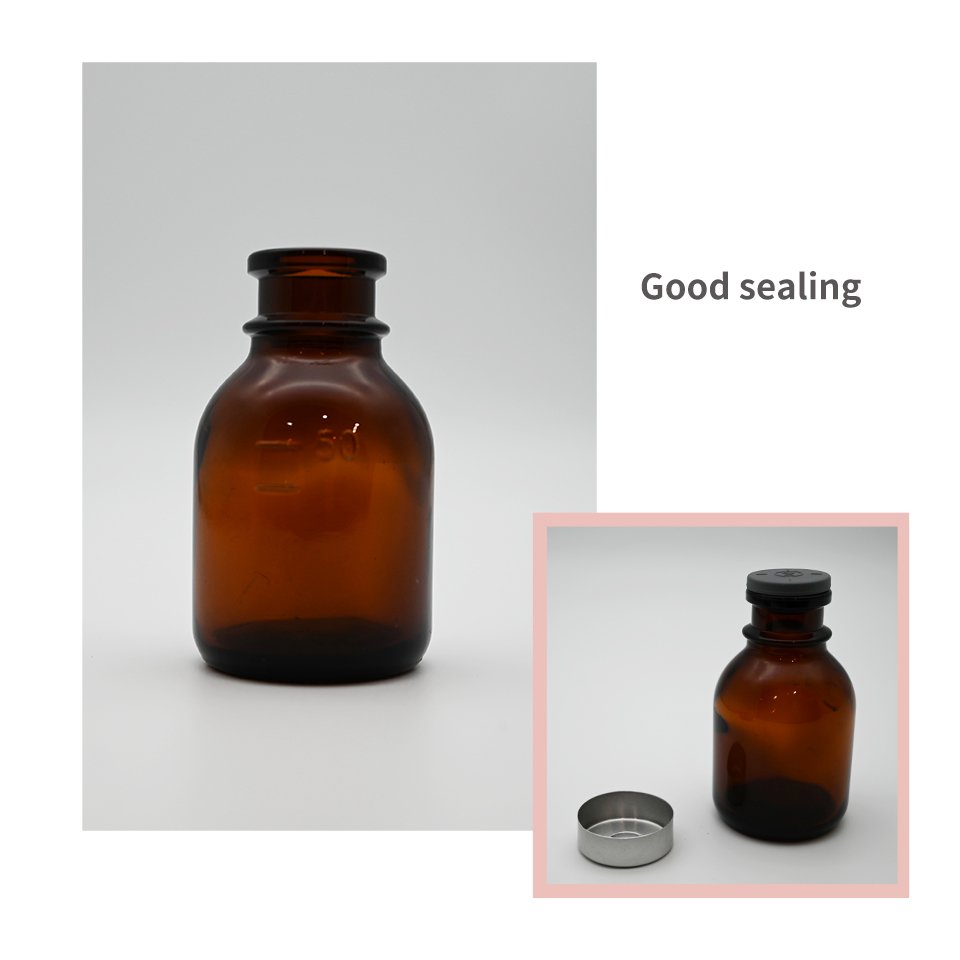 50ml Brown Medicated infusion Bottle Pharmaceutical Glass bottle