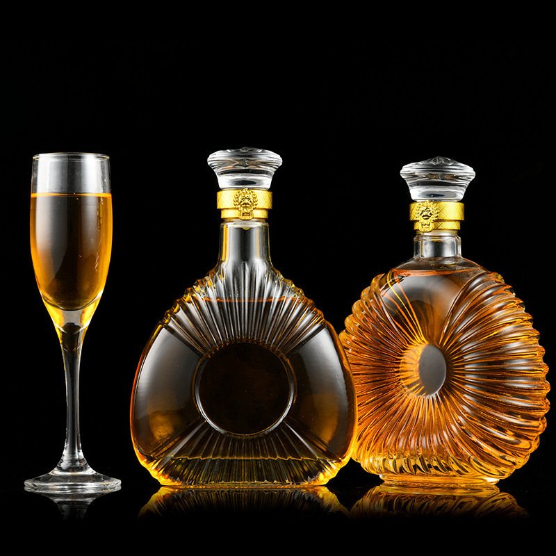 Customized Logo Liquor Glass Bottle Wine Packaging High Quality Vodka Glass Liquor Bottle