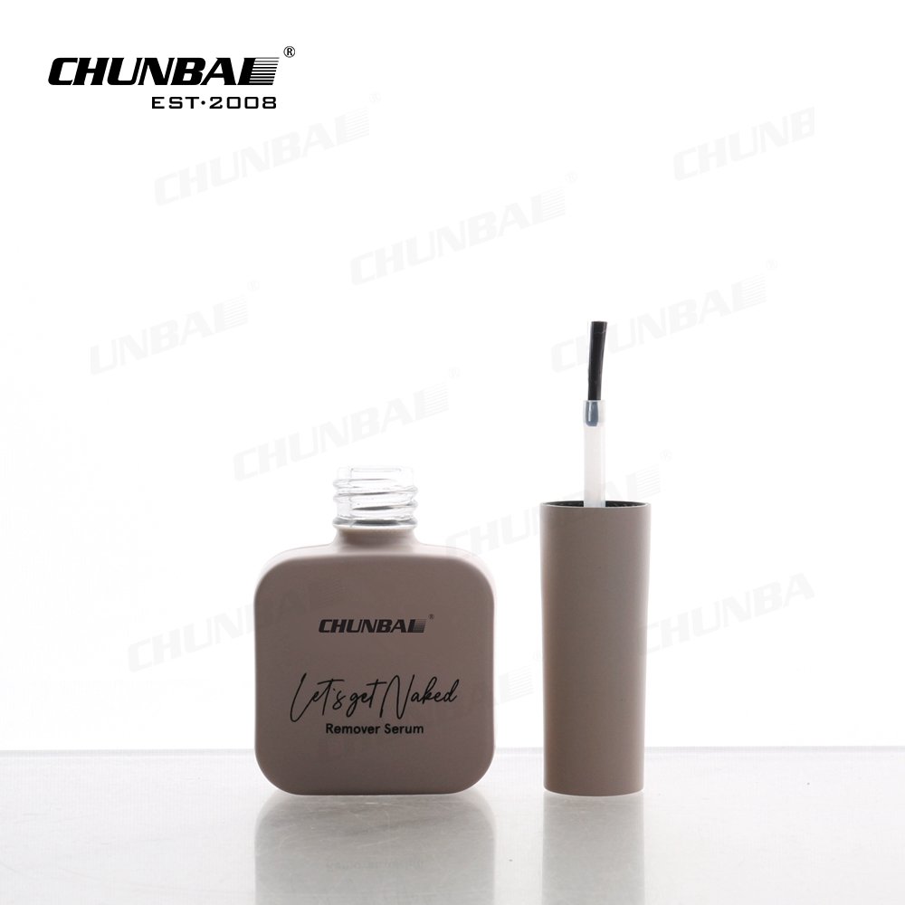 luxury Custom logo Square Empty Nail Uv 5ml 10ml 15ml Gel Polish Glass Bottle Packaging With Brush