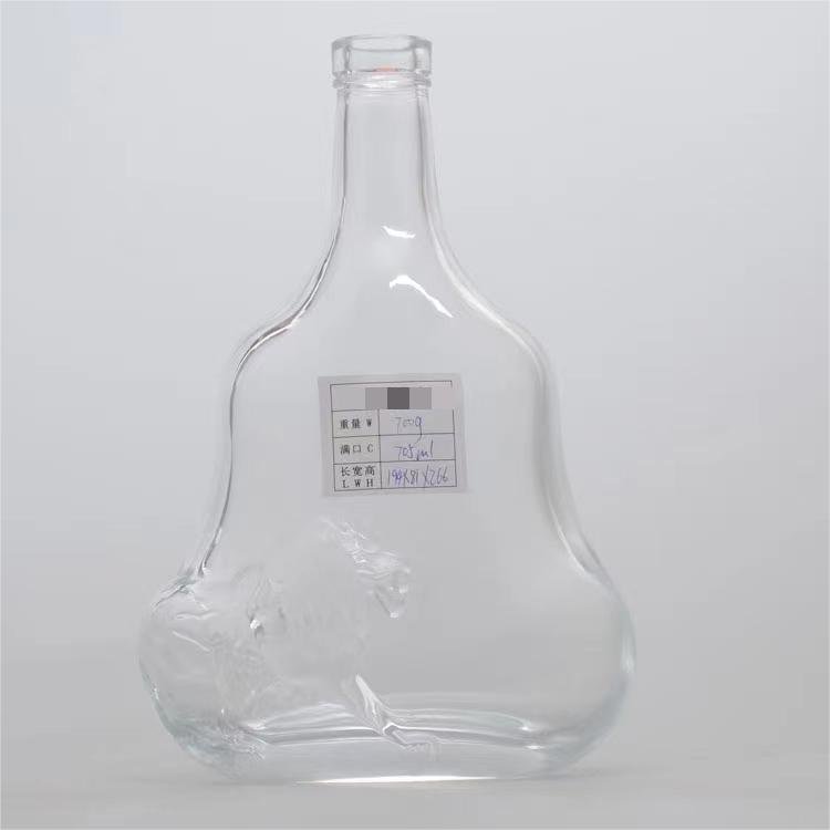 700 ml Wine Bottle Applique Brandy Whisky Vodka Tequila Empty Glass Bottles