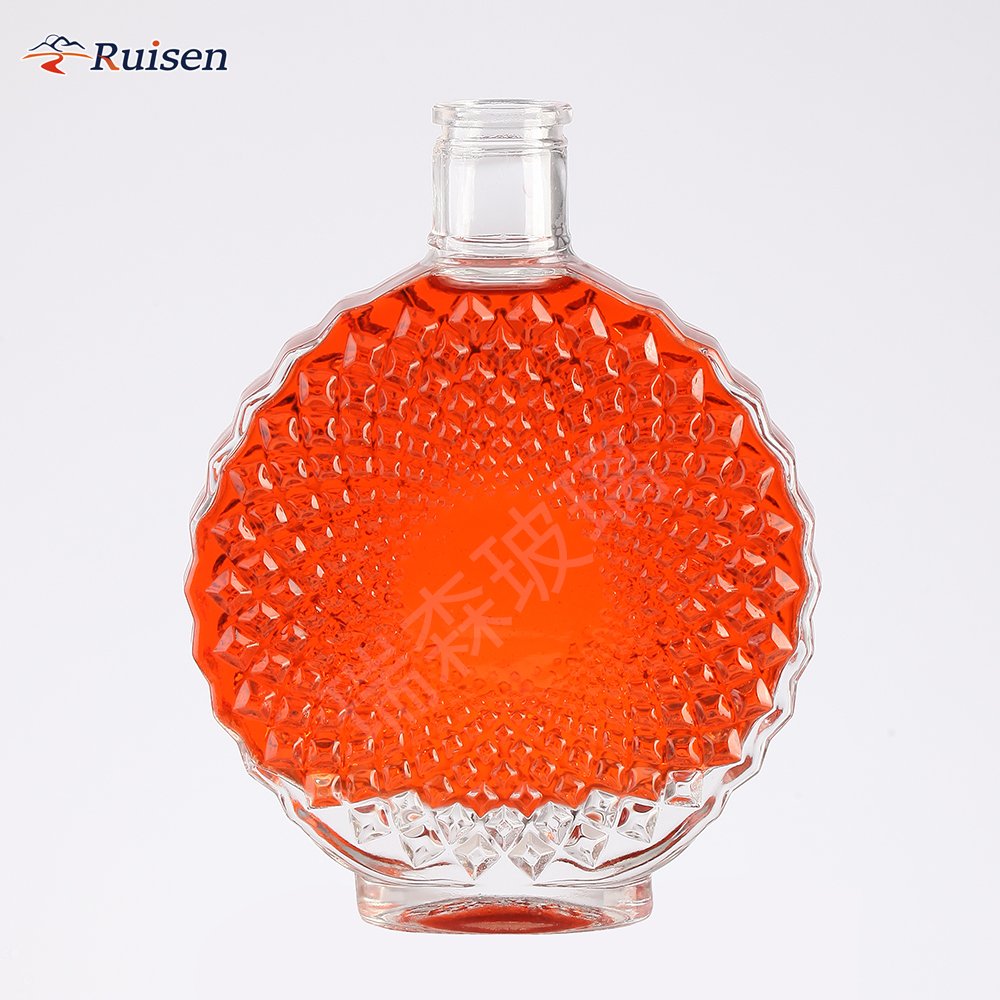 700 ml Wine Bottle Applique Brandy Whisky Vodka Tequila Empty Glass Bottles