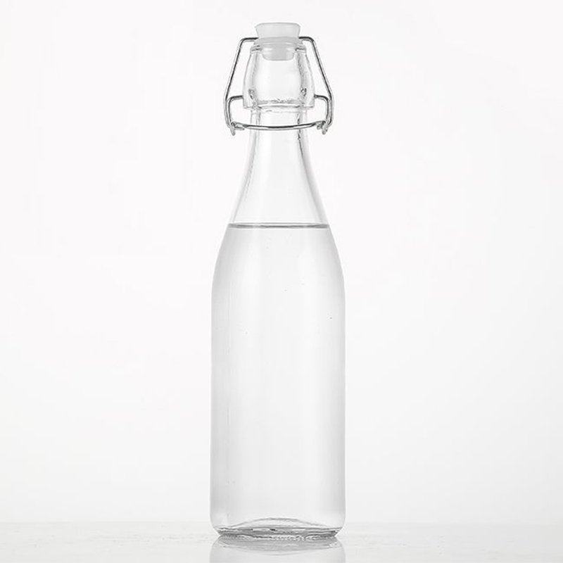 Customized Beverages Oil Vinegar Kombucha Beer Water Soda Kefir Flip Top Ez Glass Bottle Swing Top Brewing Bottle with Stopper
