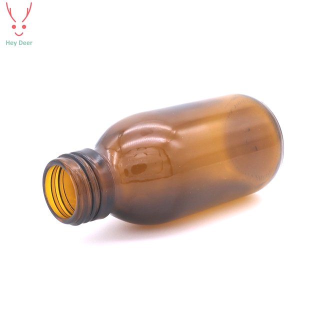 100ml Amber Glass Syrup Bottle with Tamper Evident Cap