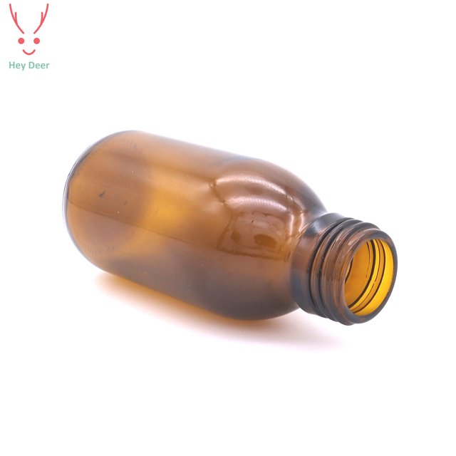 100ml Amber Glass Syrup Bottle with Tamper Evident Cap