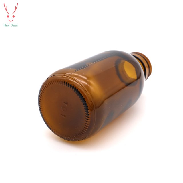 100ml Amber Glass Syrup Bottle with Tamper Evident Cap