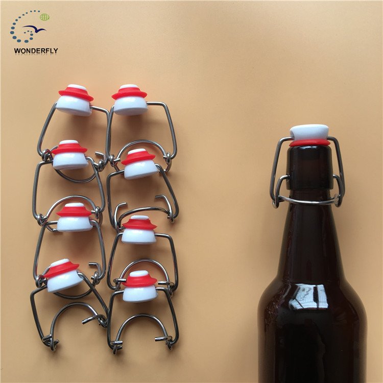 500ML amber beer custom long neck glass bottle brown color.