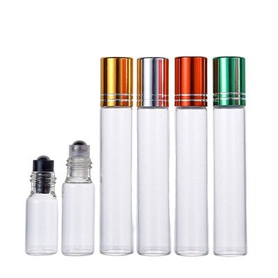 1ml 2ml 3ml 5ml10ml 12ml 15ml Essential oil Perfume clear transparent roll on glass roller bottle