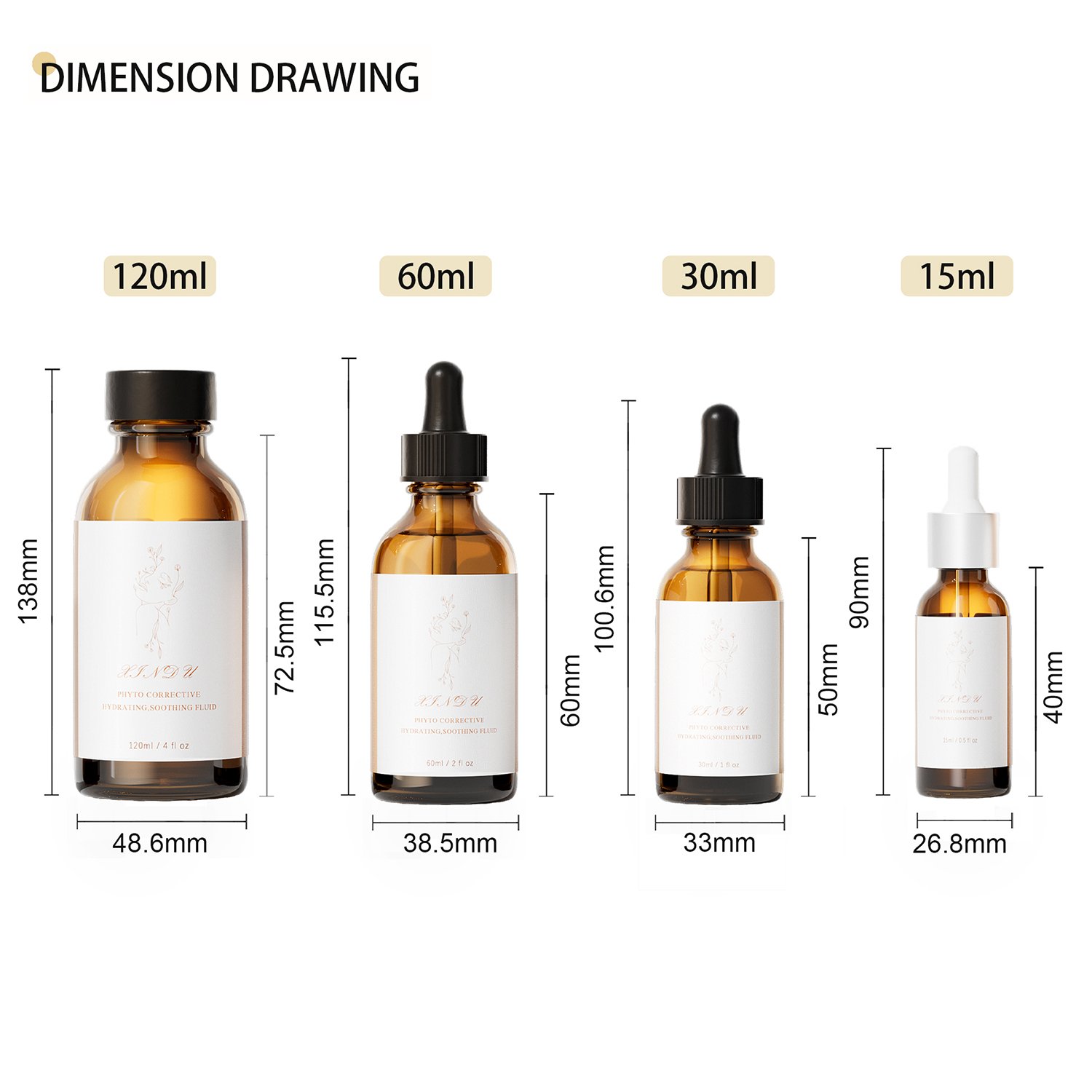30ml essential oil bottle 15ml amber glass dropper bottle 10ml matte clear glass bottle with dropper for perfume
