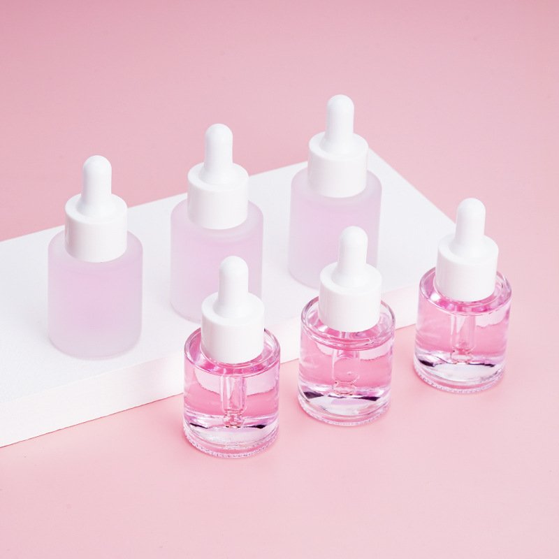 1ml 2ml 3ml 5ml frost cosmetic essential oil glass dropper bottle New Vial Glass Bottle with Dropper for Mini Serum Sample